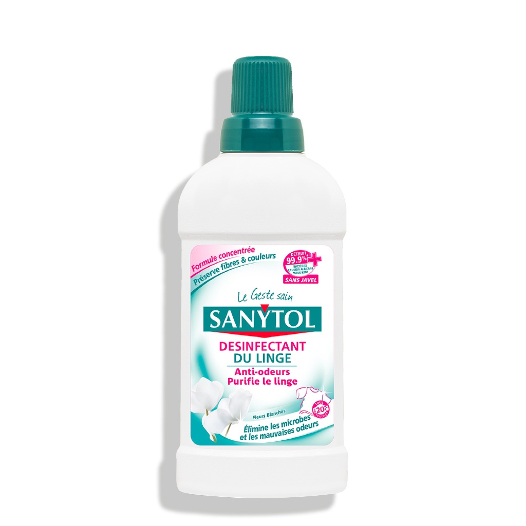 SANYTOL Le Geste Sain - Désinfectant du linge sans javel - 500 ml