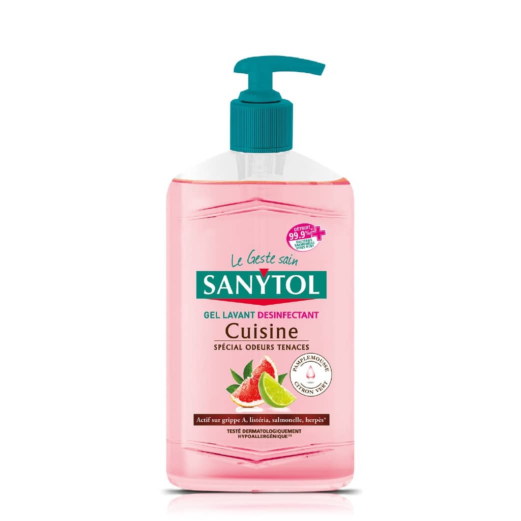 SANYTOL Gel Lavant Désinfectant   - Savon liquide cuisine - 250 ml