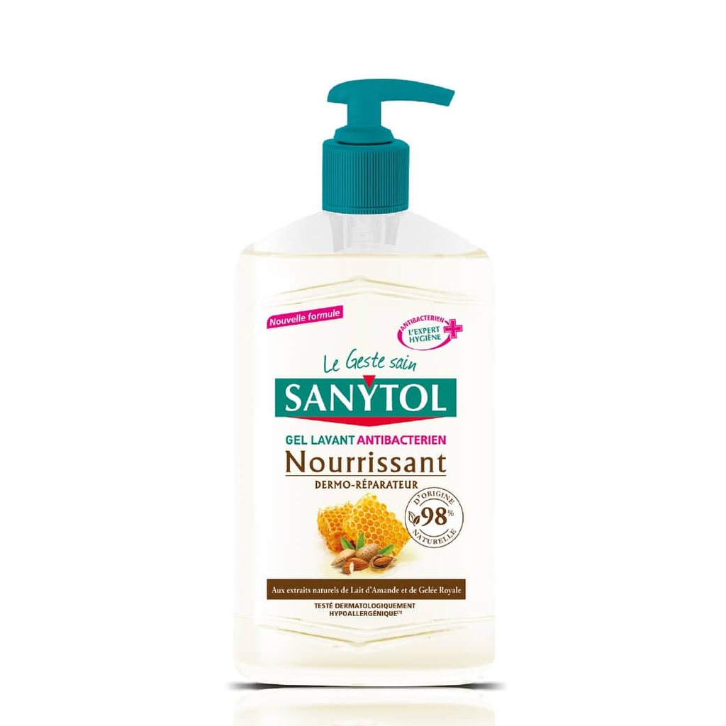 SANYTOL Gel Lavant Désinfectant   - Savon liquide nourrissant - 250 ml