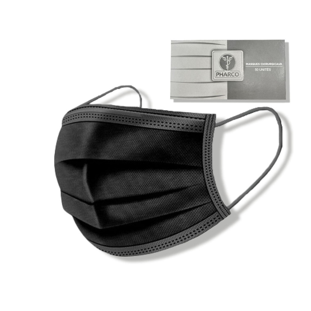 PHARCO Masques Chirurgicaux - Haute protection, respiration confortable - 50 unités