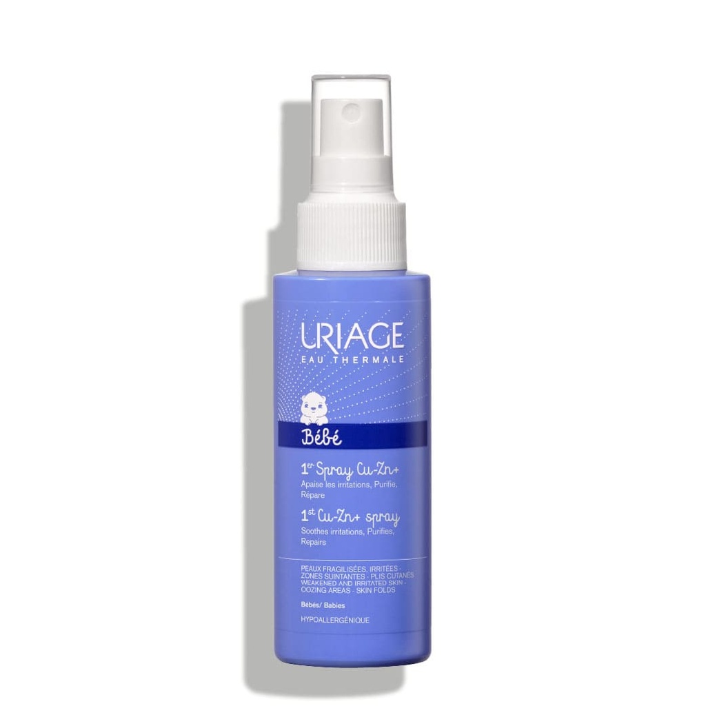 URIAGE 1er Spray Cu-Zn+ - Spray apaisant réparateur pour peaux irritée de bébé - 100ml