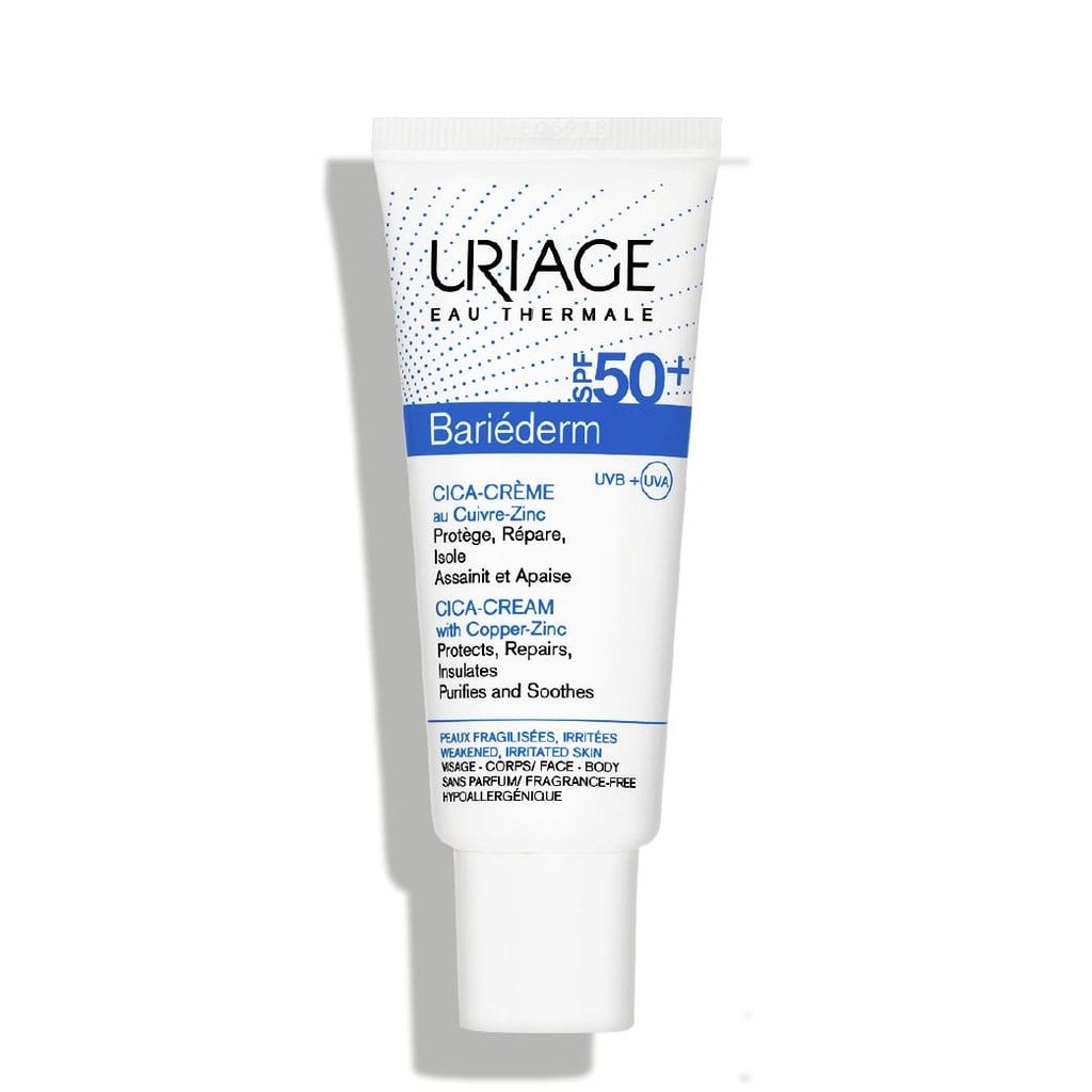 URIAGE Bariéderm - Cica-Crème SPF50+ pour peaux fragilisées - 40ml