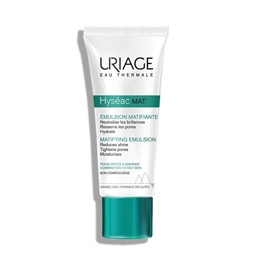 URIAGE Hyseac Mat - Emulsion matifiante hydratante anti-pores dilatés pour peaux mixtes à grasses - 40ml