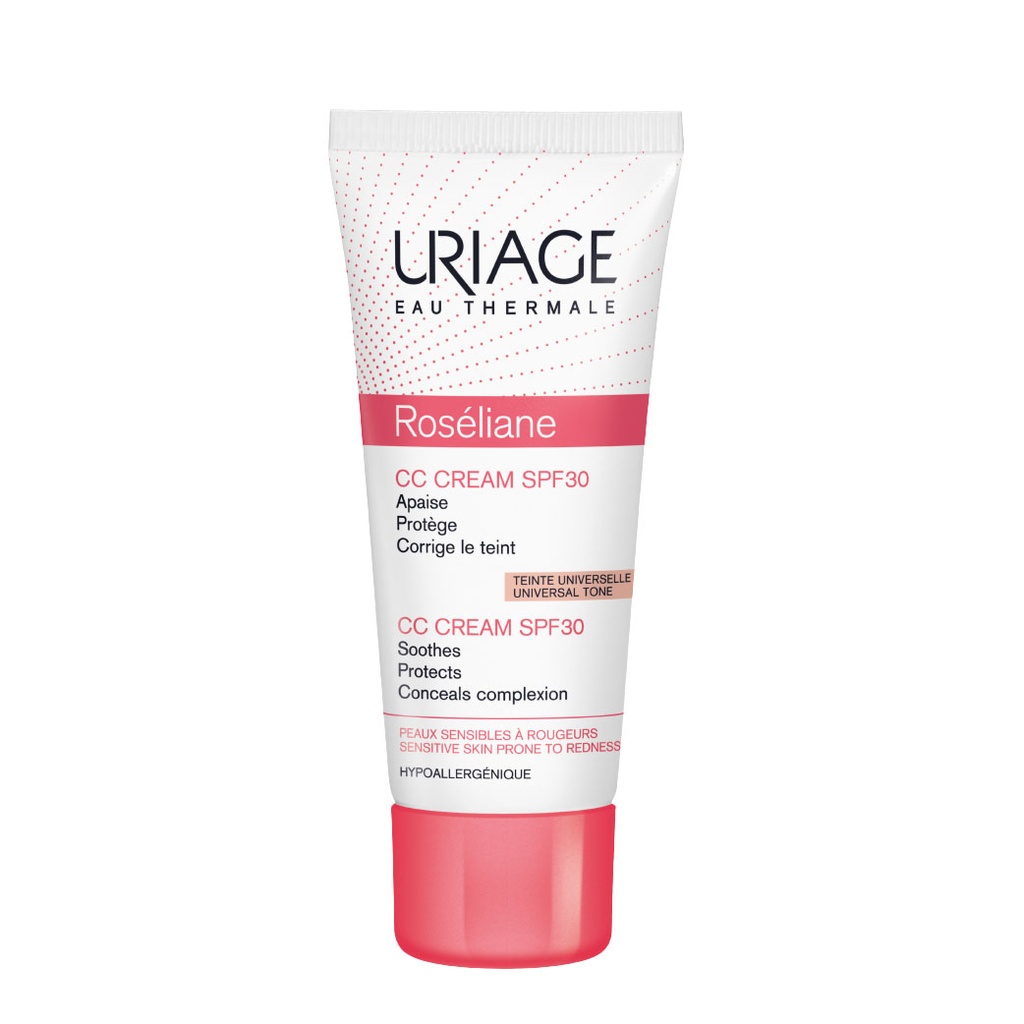 URIAGE Roséliane - CC crème apaisante anti-rougeurs SPF30 pour peaux sensibles teinte universelle - 40ml