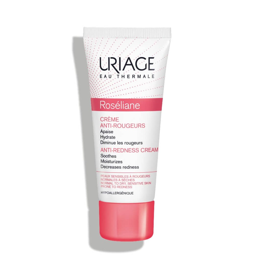 URIAGE Roséliane - Crème anti-rougeurs apaisante hydratante pour peaux sensibles à rougeurs, normales à sèches - 50ml