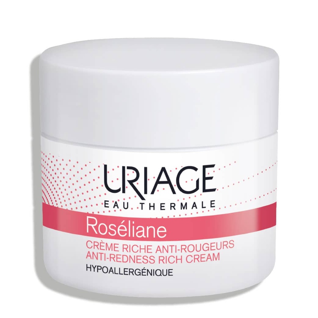 URIAGE Roséliane - Crème riche anti-rougeurs pour peaux sensibles sèches à très sèches - 50ml