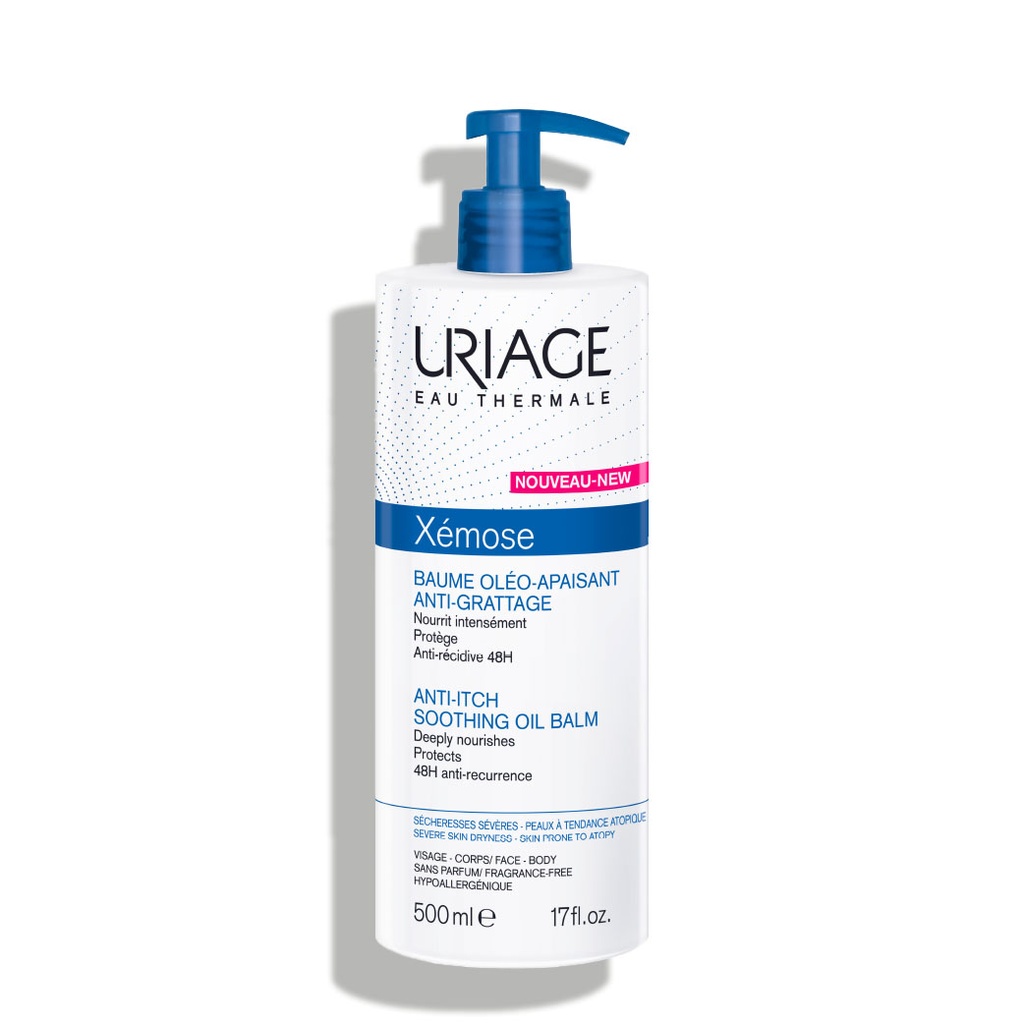 URIAGE Xémose - Baume oléo-apaisant anti-grattage anti-sécheresses sévères du visage et du corps - 500ml