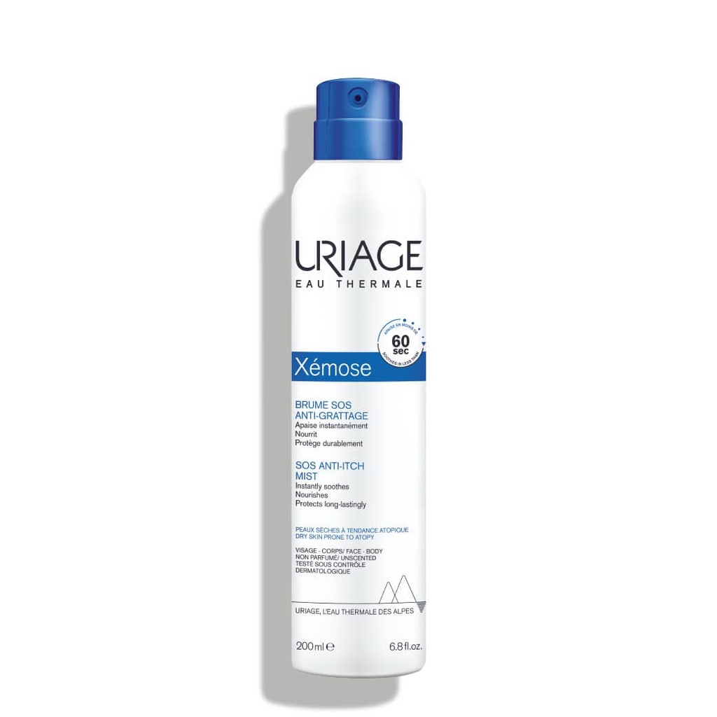 URIAGE Xémose - Brume anti-grattage pour peaux sèches à tendance atopique du visage et du corps - 200ml