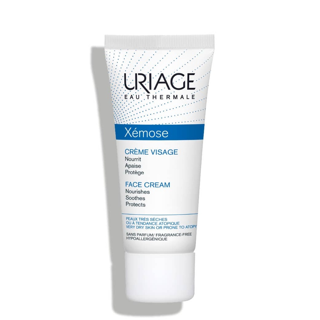 URIAGE Xémose - Crème visage nourrissante apaisante pour peaux très sèches à tendance atopique - 40ml