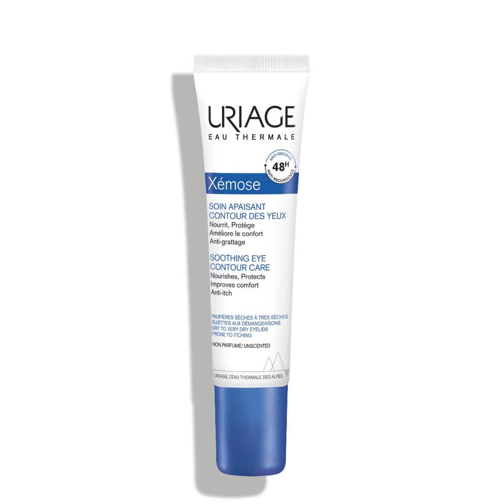 URIAGE Xémose - Soin apaisant contour des yeux pour paupières sèches à très sèches sujettes à démangeaisons - 15ml