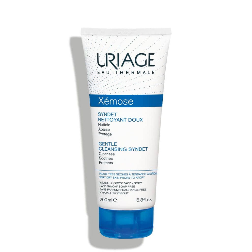 URIAGE Xémose - Syndet nettoyant doux pour peaux très sèches à tendance atopique du visage et du corps