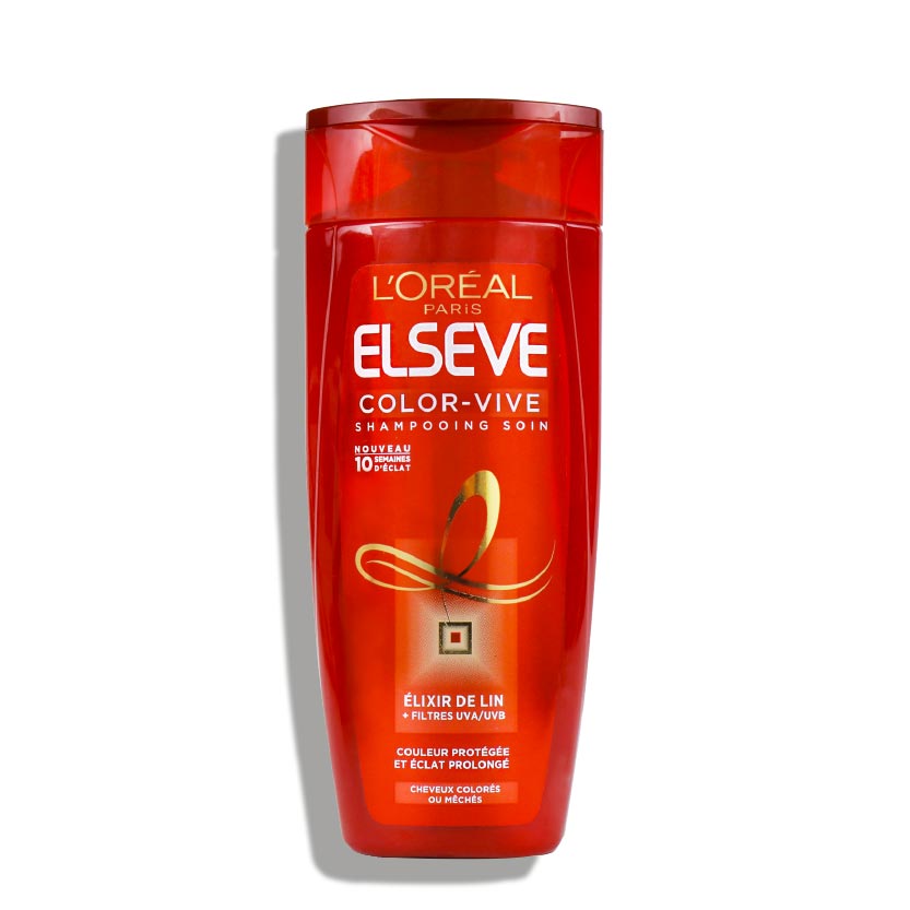 ELSEVE Color-Vive Shampooing - Shampooing soin protection couleur pour cheveux colorés ou méchés