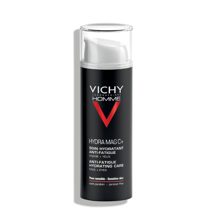VICHY HOMME Hydra Mag C+ - Soin hydratant anti-fatigue pour le visage et les yeux - 50ml