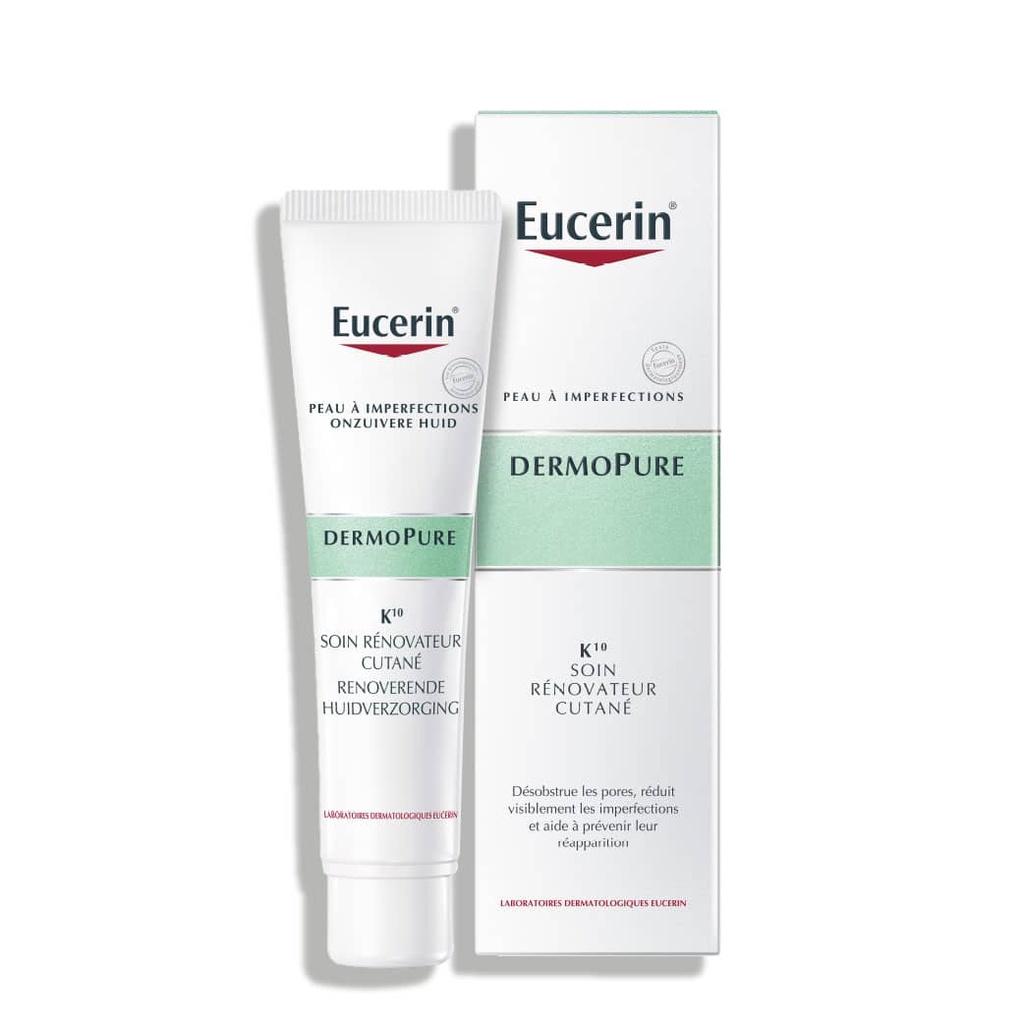 EUCERIN Dermopure K10 - Soin rénovateur cutané pour peaux à imperfections - 40ml