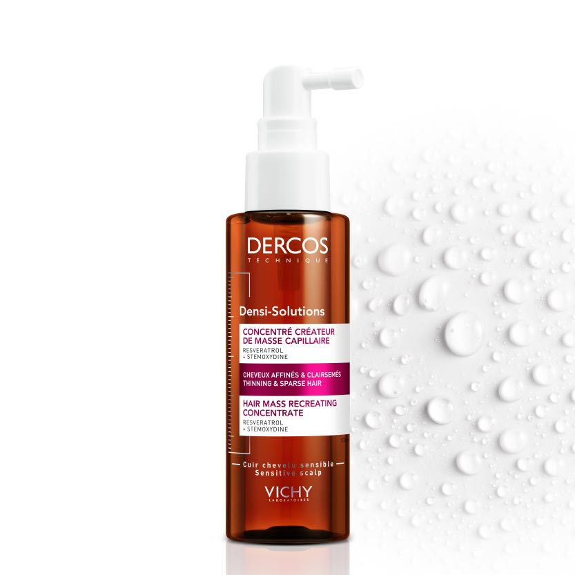 DERCOS Densi-Solutions  - Concentré créateur de masse capillaire pour cheveux affinés et clairsemés - 100ml