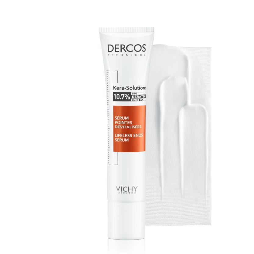 DERCOS Kéra-Solutions - Sérum pointes dévitalisées pour cheveux agressés et abîmés - 40ml