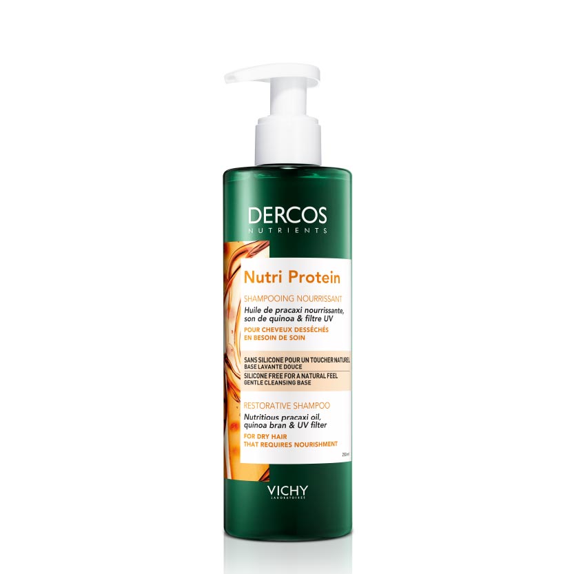 DERCOS Nutri-Protein - Shampooing nourrissant pour cheveux desséchés en besoin de soins - 250ml