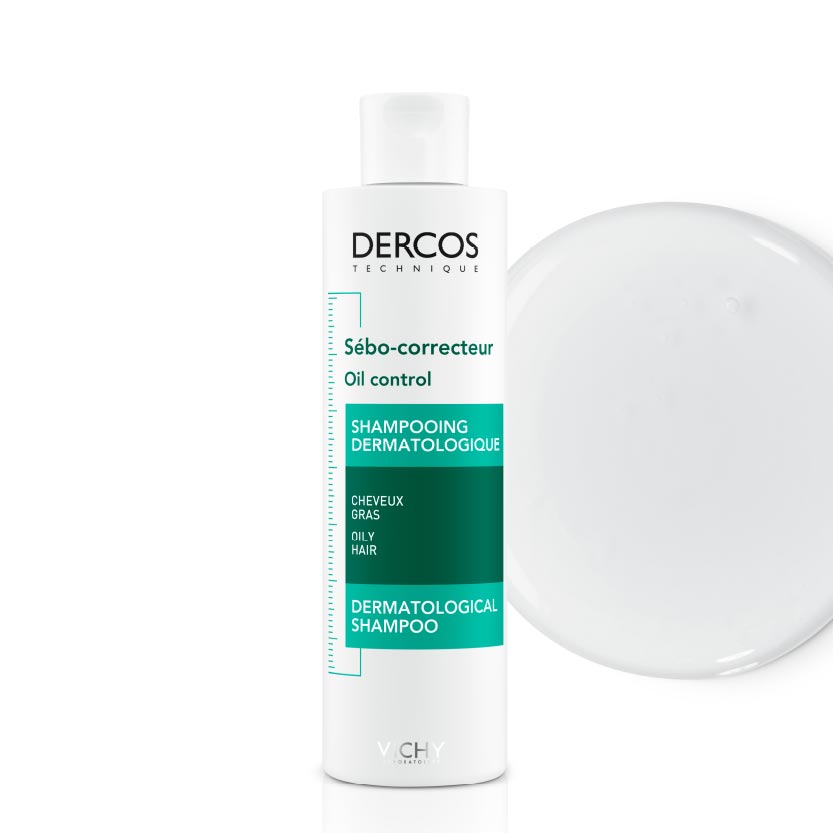 DERCOS Sébo-Correcteur - Shampooing dermatologique pour cheveux gras - 200ml
