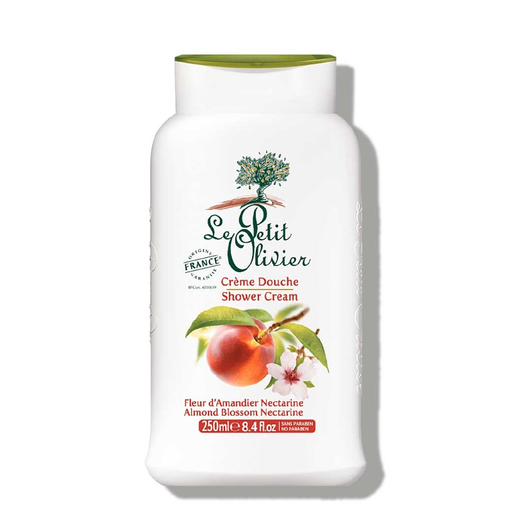 LE PETIT OLIVIER Fleur d'Amandier Nectarine - Crème de douche extra douce - 250ml