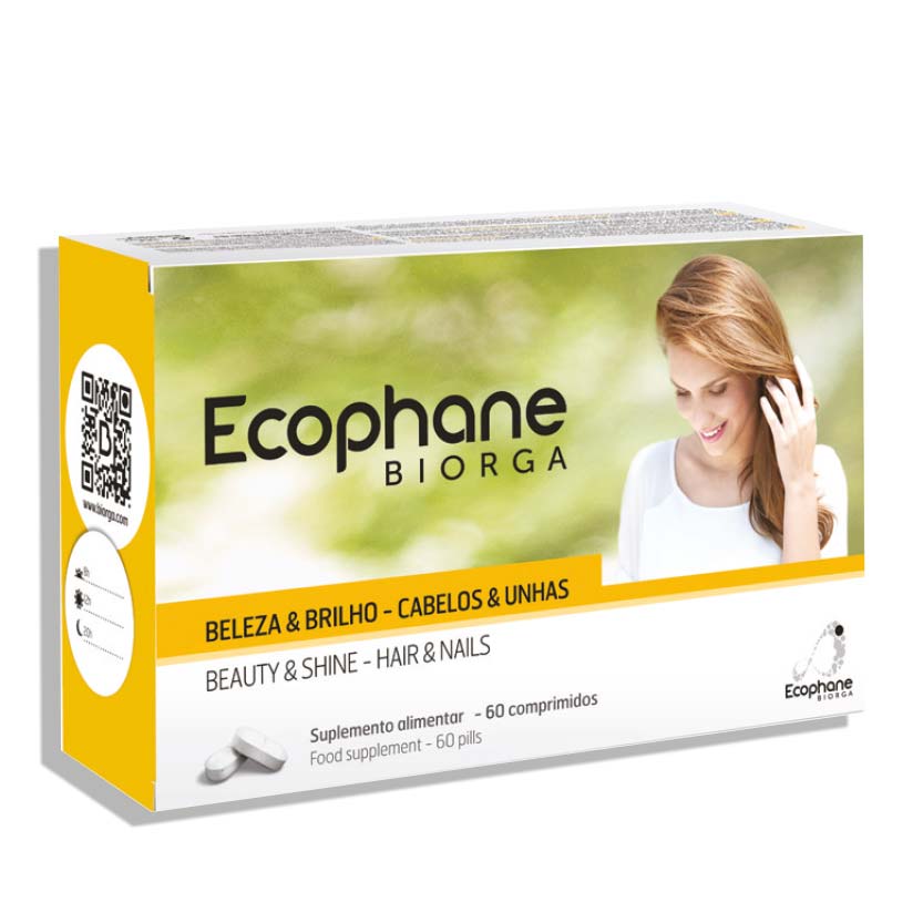 BIORGA Ecophane - Compléments alimentaires pour cheveux et ongles - 60 Comprimés