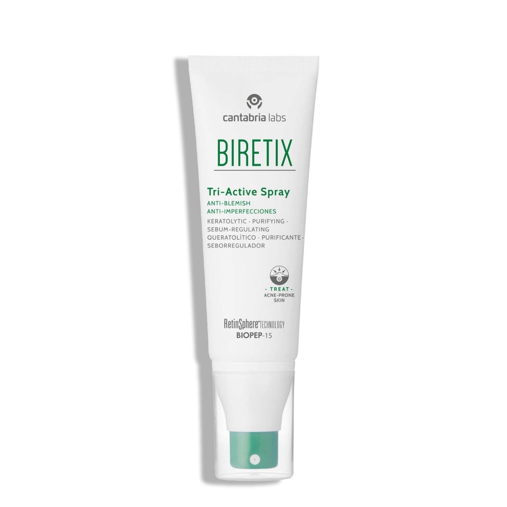 CANTABRIA LABS Biretix Spray - Spray corporel anti-imperfections anti-taches pour peaux à tendance acnéique - 100ml