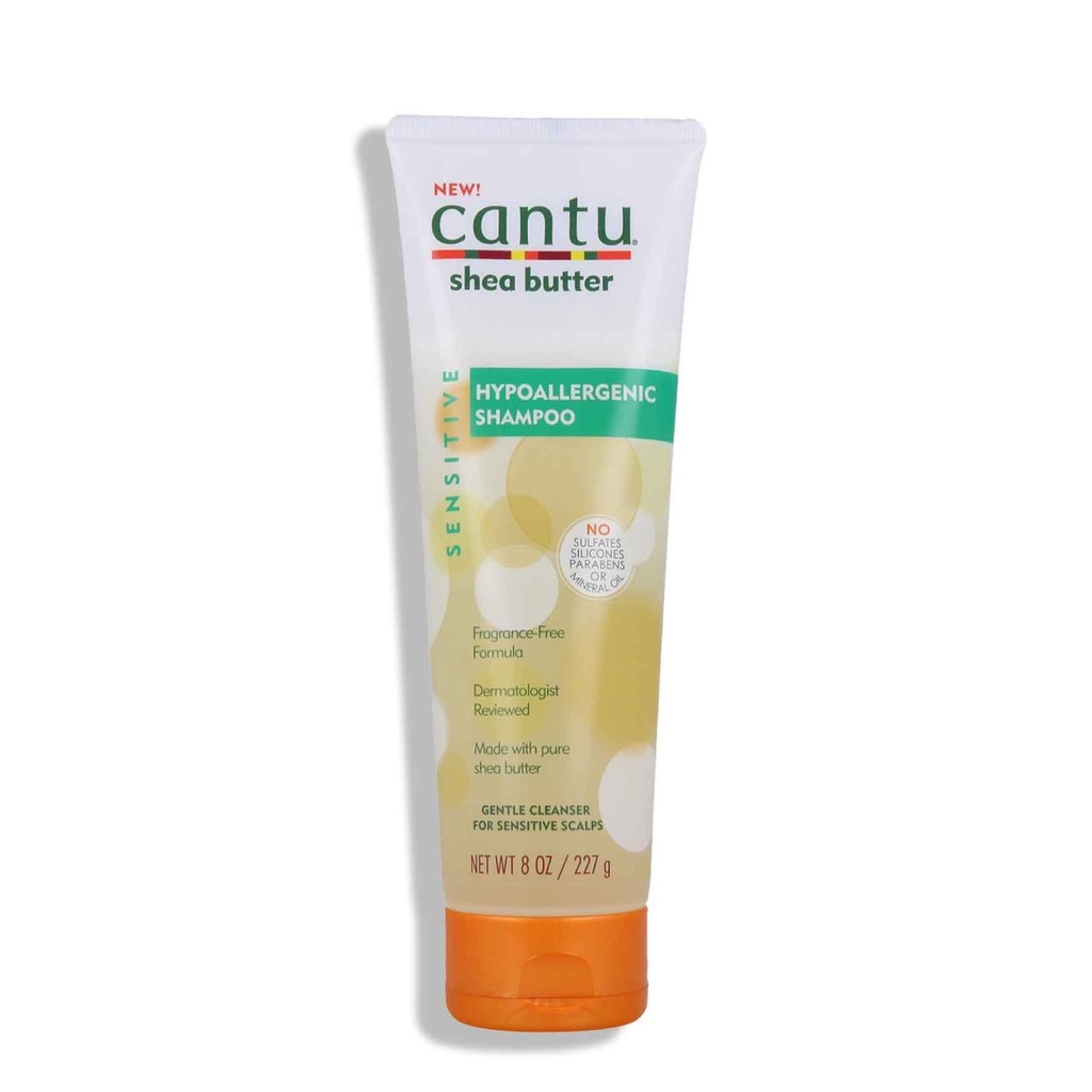 CANTU Shea Butter - Shampooing hypoallergénique pour cheveux naturels bouclés, frisés ou crépus - 227g