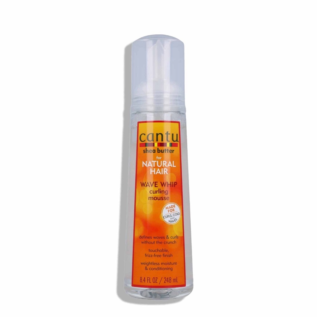 CANTU Shea Butter For Natural Hair - Mousse coiffante bouclante anti-frisottis - 248ml