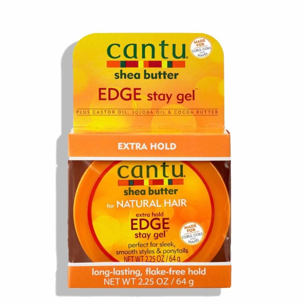 CANTU Shea Butter For Natural Hair - Lisseur de bordures revitalisant, pour cheveux bouclés - 64g
