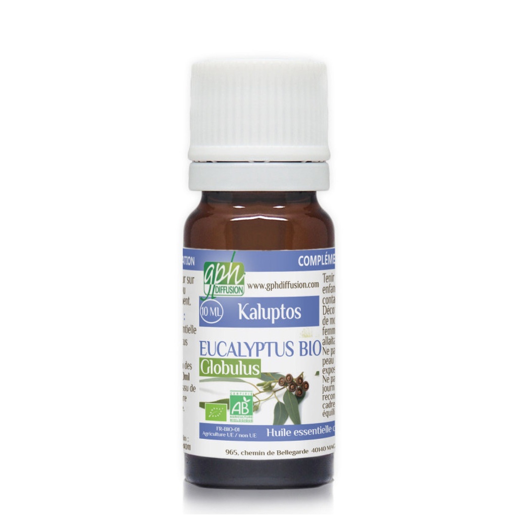GPH Diffusion Eucalyptus Globulus BIO - Huile essentielle chémotypée - 10ml