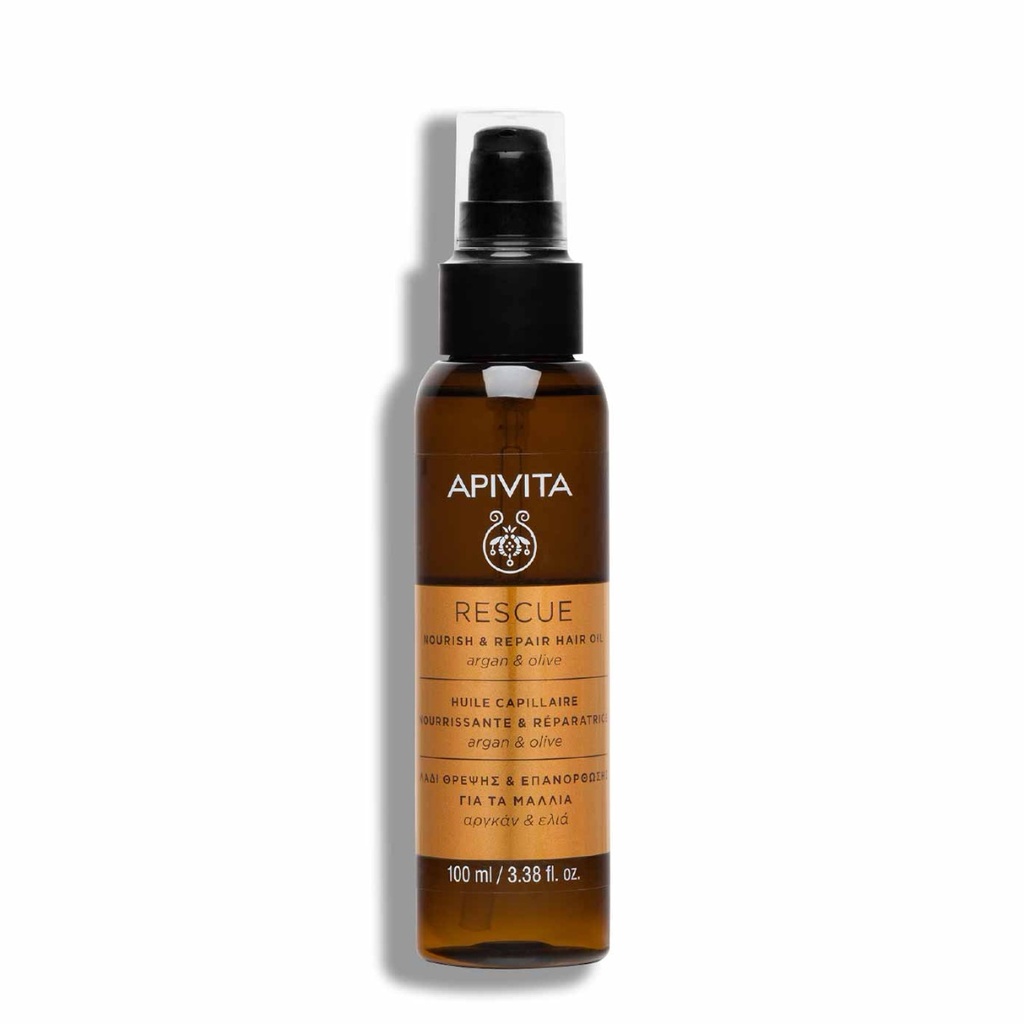 APIVITA Rescue Nourish & Repair Hair Oil - Huile capillaire nourrissante réparatrice - 100ml