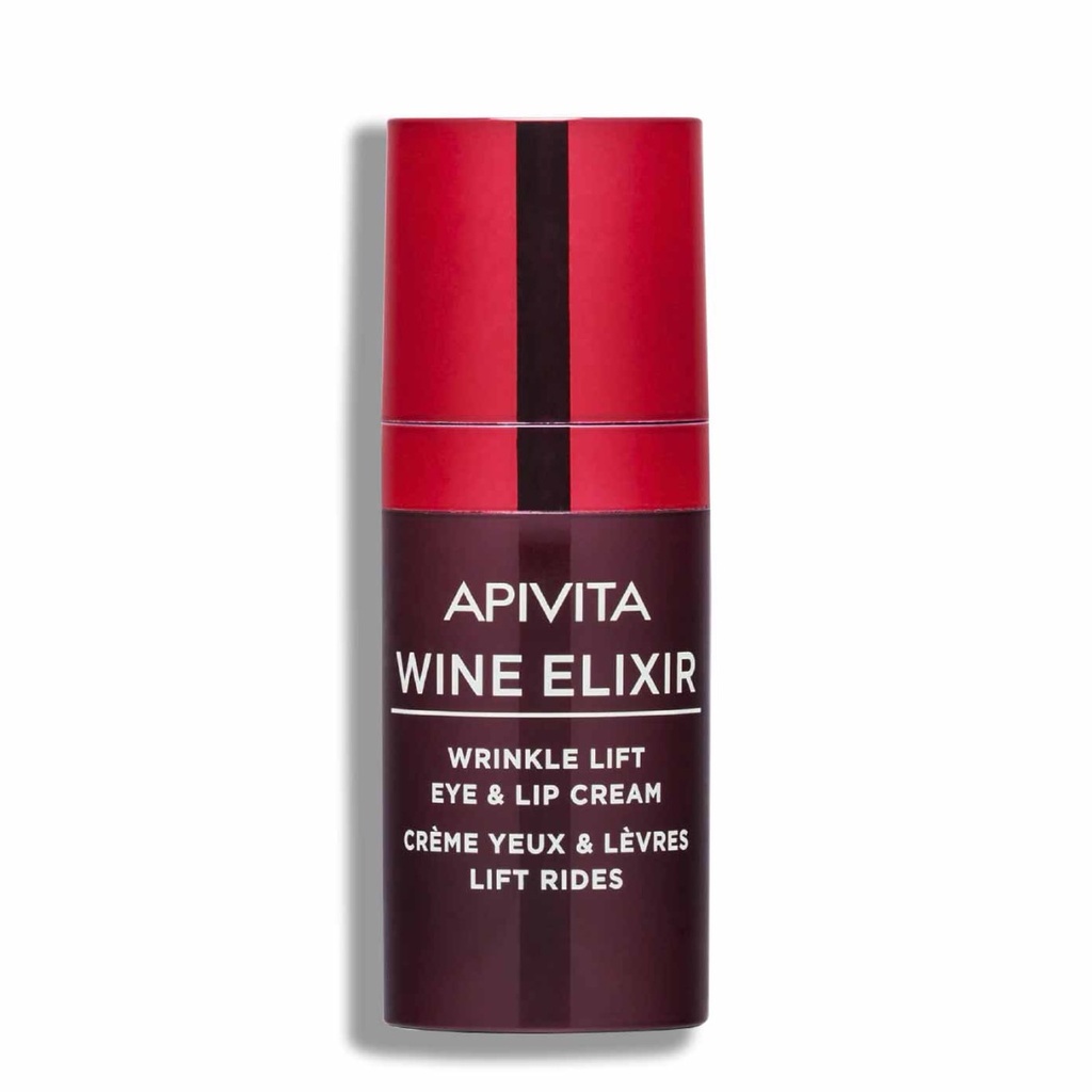 APIVITA Wine Elixir - Crème anti-âge pour yeux et lèvres - 15ml