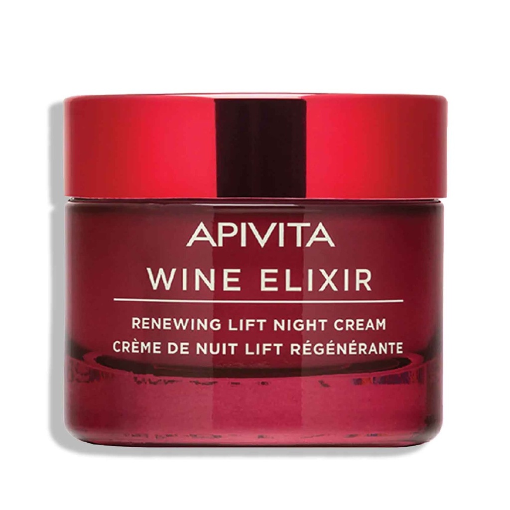 APIVITA Wine Elixir - Crème de nuit lift régénérante pour toutes peaux - 50ml