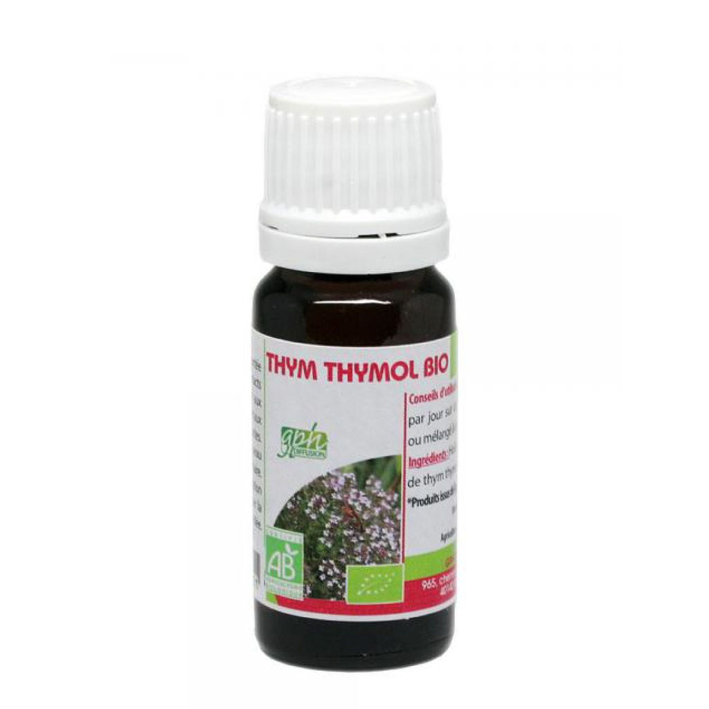 GPH Diffusion Thym Thymol BIO - Huile essentielle chémotypée - 10ml