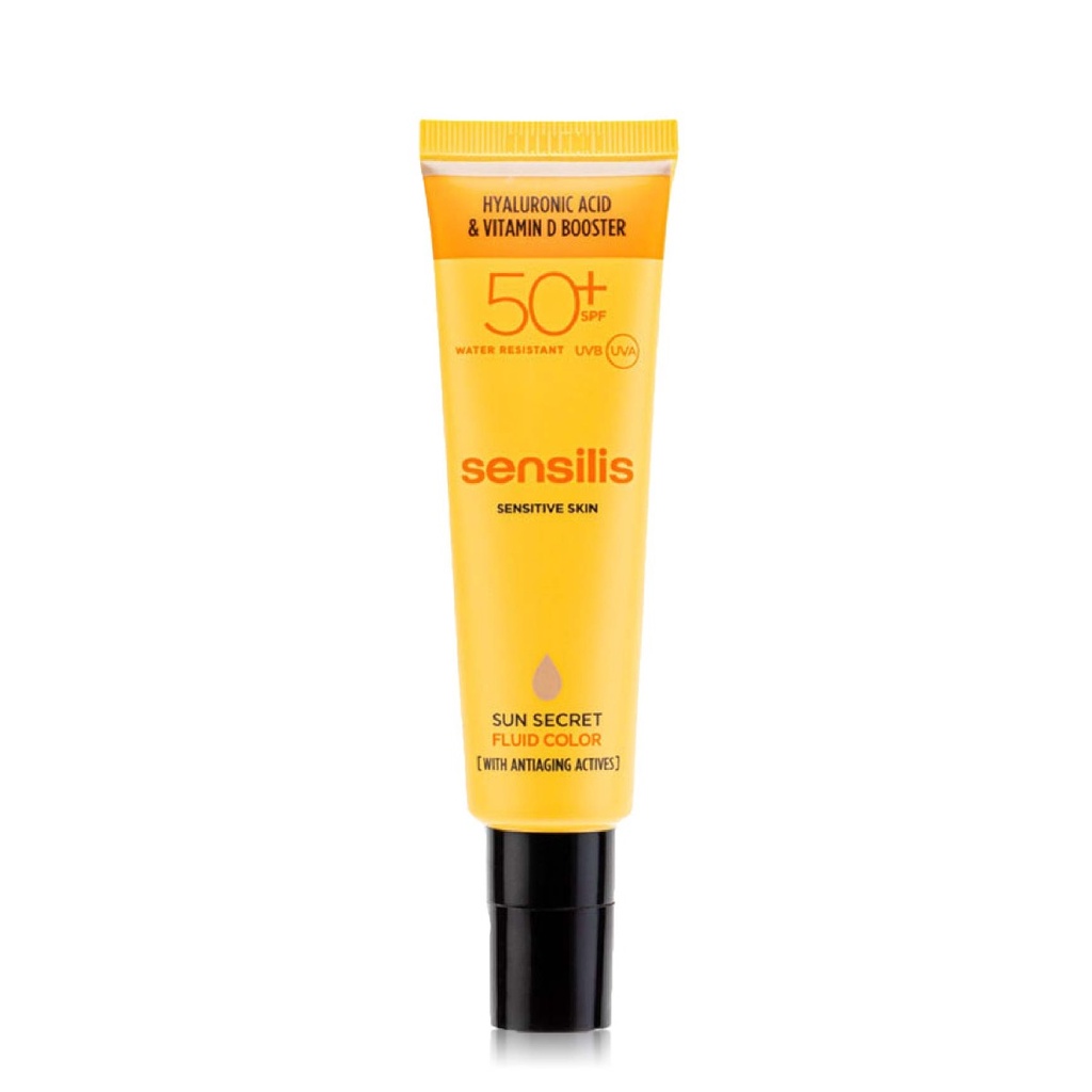 SENSILIS Sun Secret Fluid Color - Ecran solaire fluide teinté anti-âge SPF50+ 50ml