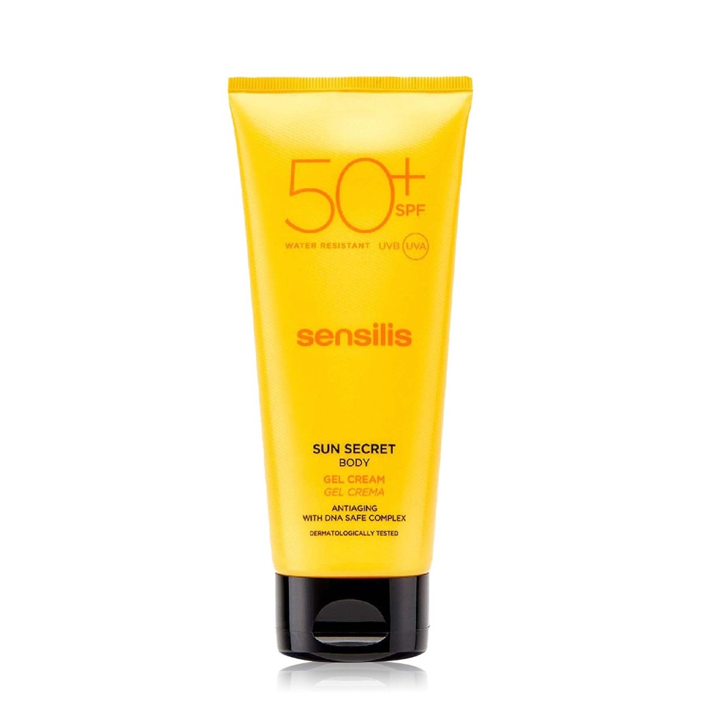 SENSILIS Sun Secret Body Gel Cream - Gel-crème anti-âge SPF50+ pour le corps - 200ml