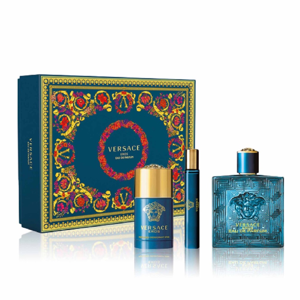 VERSACE Eros  - Coffret eau de Toilette pour Homme 100ml + Gel douche 150 ml