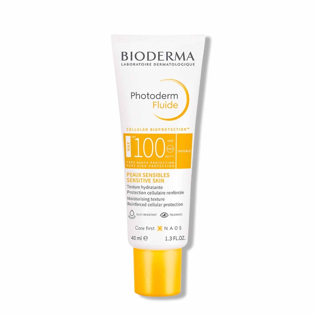 BIODERMA Photoderm Fluide - Ecran solaire très haute protection SFP100 pour peaux sensibles - 40ml
