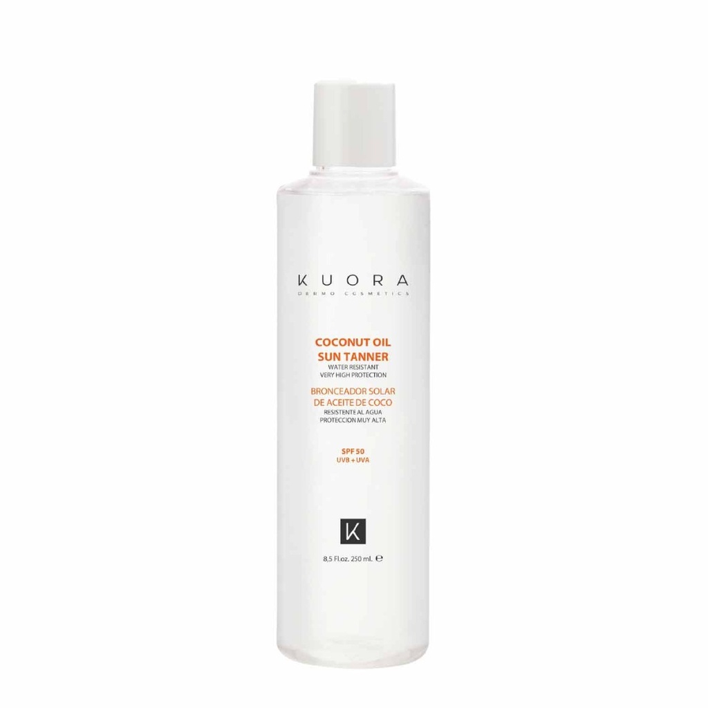 KUORA Sun Tanner - Autobronzant à l'huile de coco SPF50 - 250ml