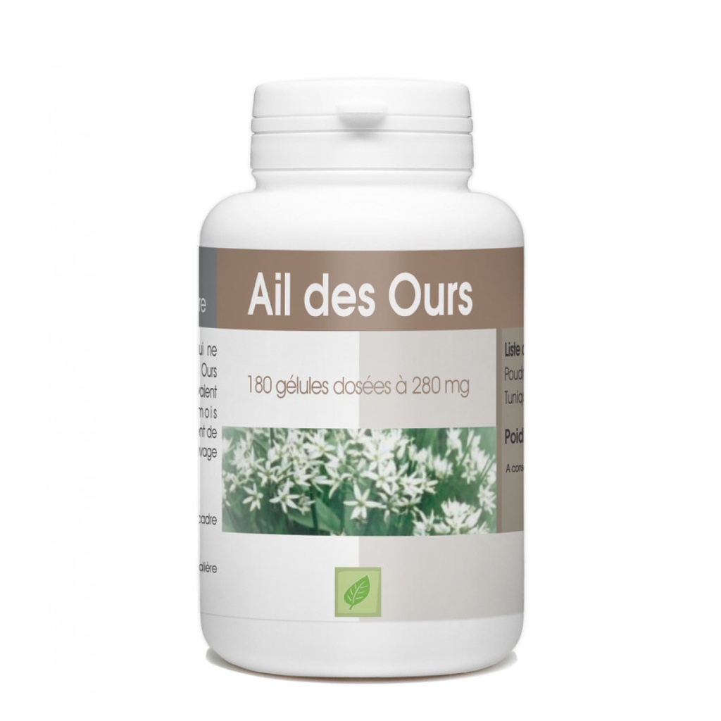 GPH Diffusion Ail des Ours - Complément alimentaire Digestion / Transit / Circulation sanguine - 180 gélules