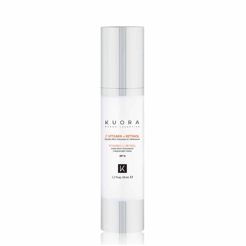 KUORA Vitamin C + Rétinol - Sérum concentré double effet anti-oxydant régénérateur cellulaire - 50ml
