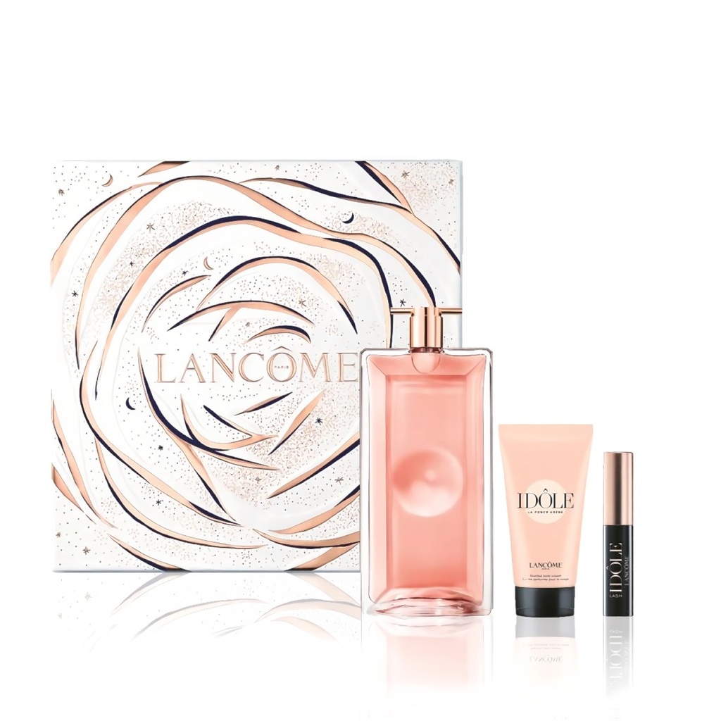LANCOME Idôle Le Parfum - Eau de parfum pour femme 50ml + crème 50ml + mini mascara