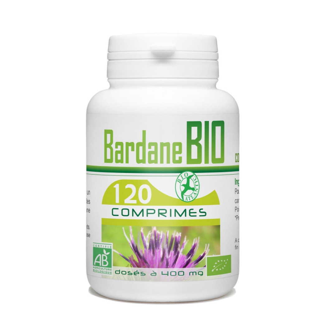 Bio Atlantic Bardane BIO - Complément alimentaire Beauté de la peau - 120 comprimés