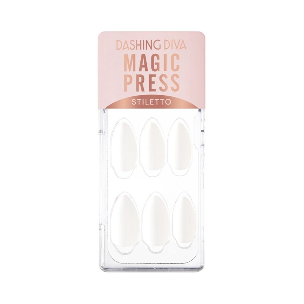 DASHING DIVA Magic Press Nails Titanuim Edge White