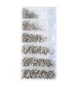 PEGGY SAGE Décors d'ongles cristal argent - 48 pièces
