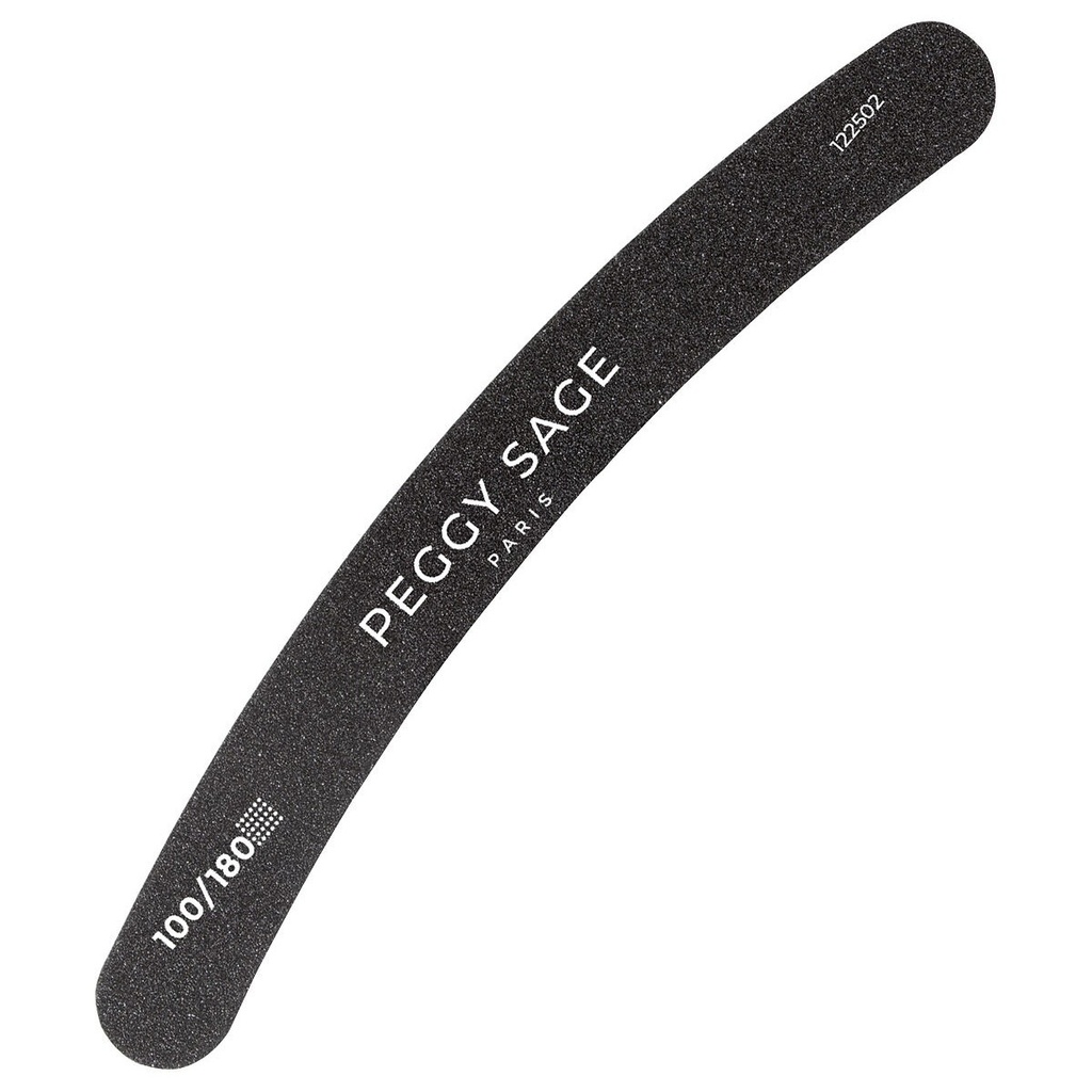 PEGGY SAGE Lime à ongles noire 2 faces lavable banane - 100/180