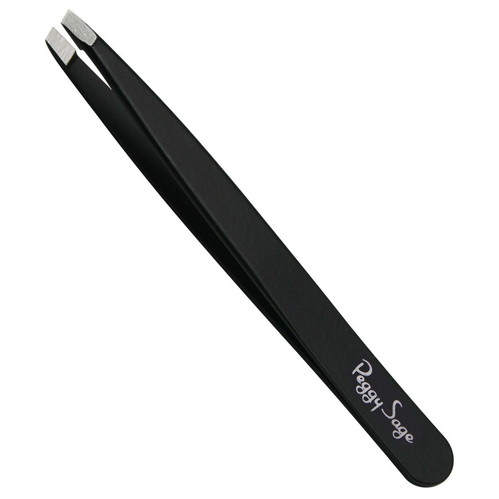 PEGGY SAGE Pince à épiler professionnelle mors biais souples - 9.5cm