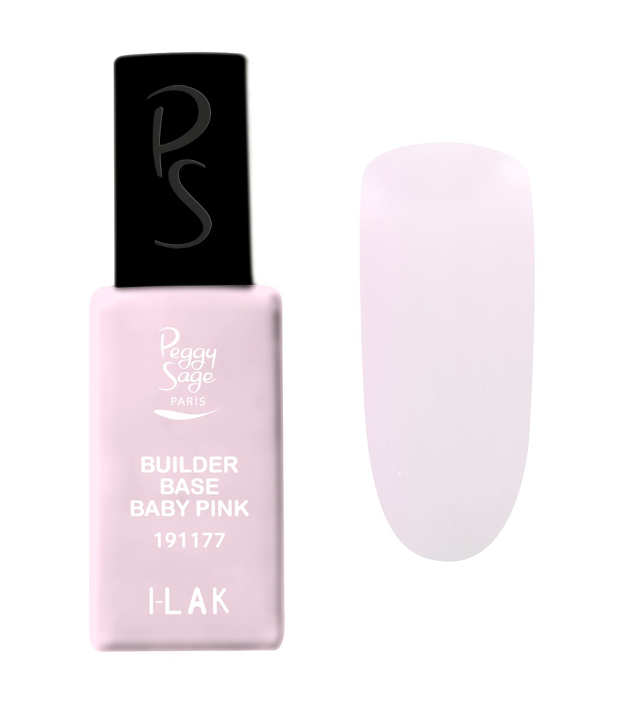 PEGGY SAGE I-Lak Builder Base Clear - Vernis transparent fortifiant semi-permanent -11ml