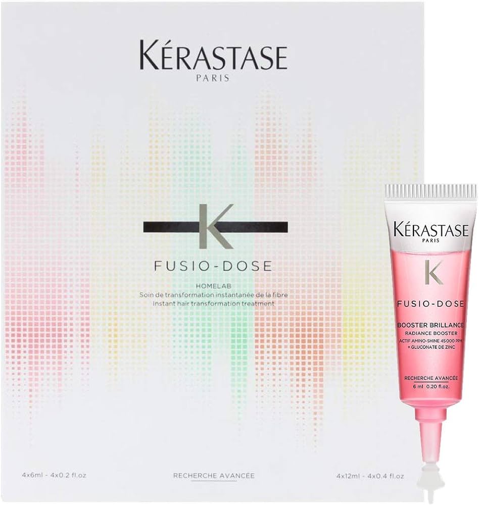 KERASTASE Fusio-Dose Homelab Reflection - Soin de transformation instantanée de la fibre - 4x6ml