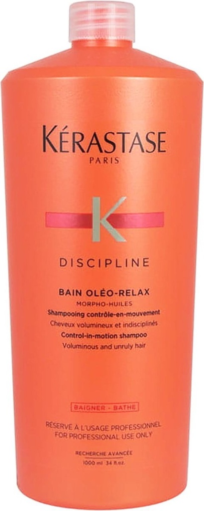 KERASTASE Discipline Bain Oléo Relax - Shampooing nourrissant anti-volume pour cheveux indisciplinés