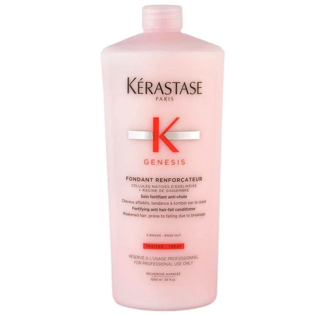 KERASTASE Genesis Fondant Renforçateur - Après-shampooing renforcateur anti-chute pour cheveux affaiblis ayant tendance à tomber par la casse